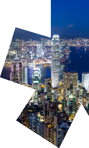Hong Kong Central skyline at dusk